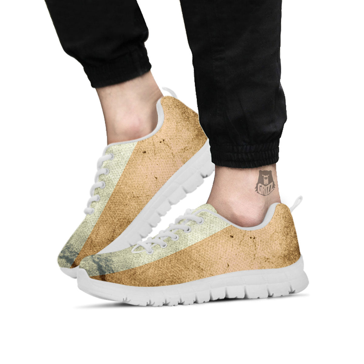 Flag Irish Print White Sneaker-grizzshop