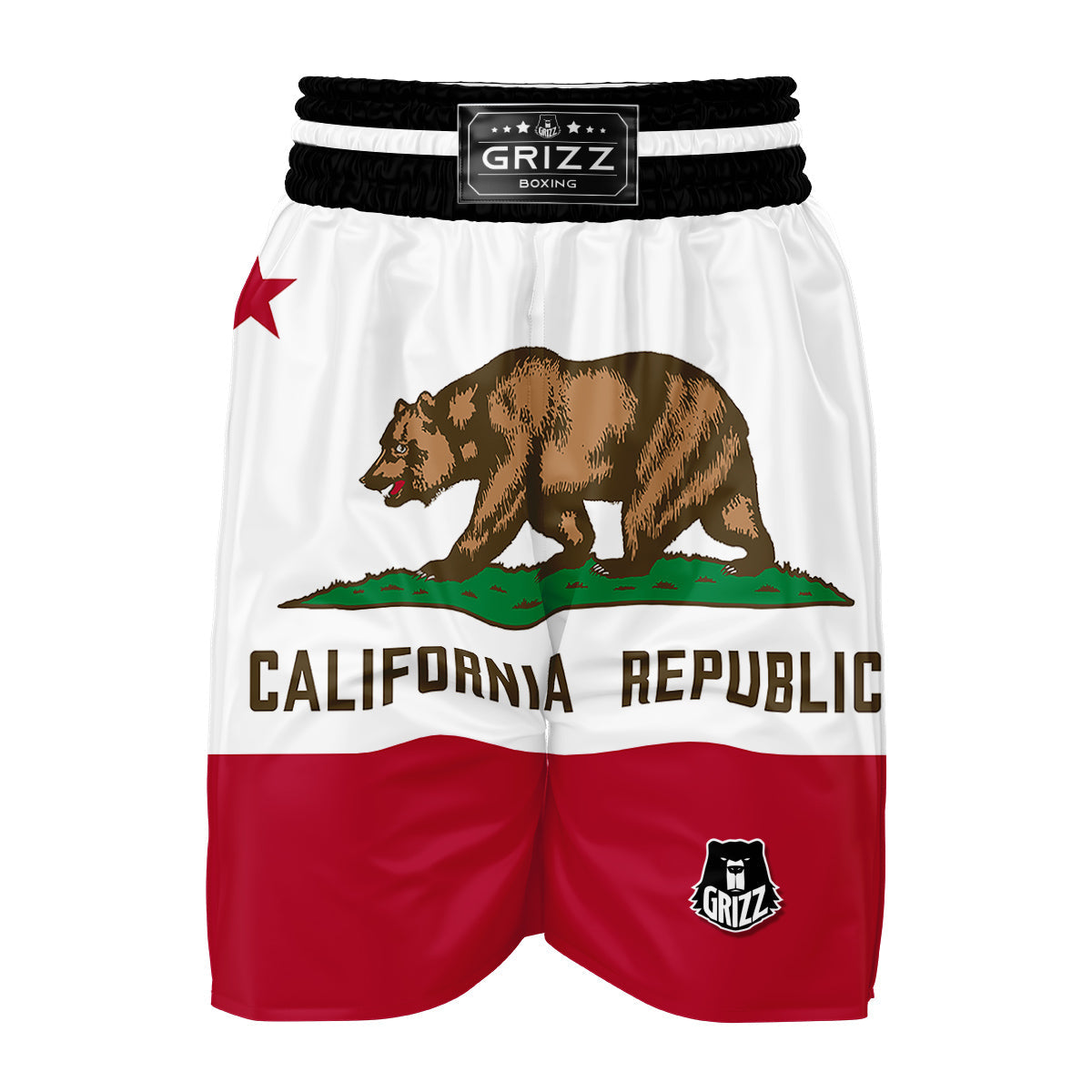 Flag Of California Boxing Shorts-grizzshop