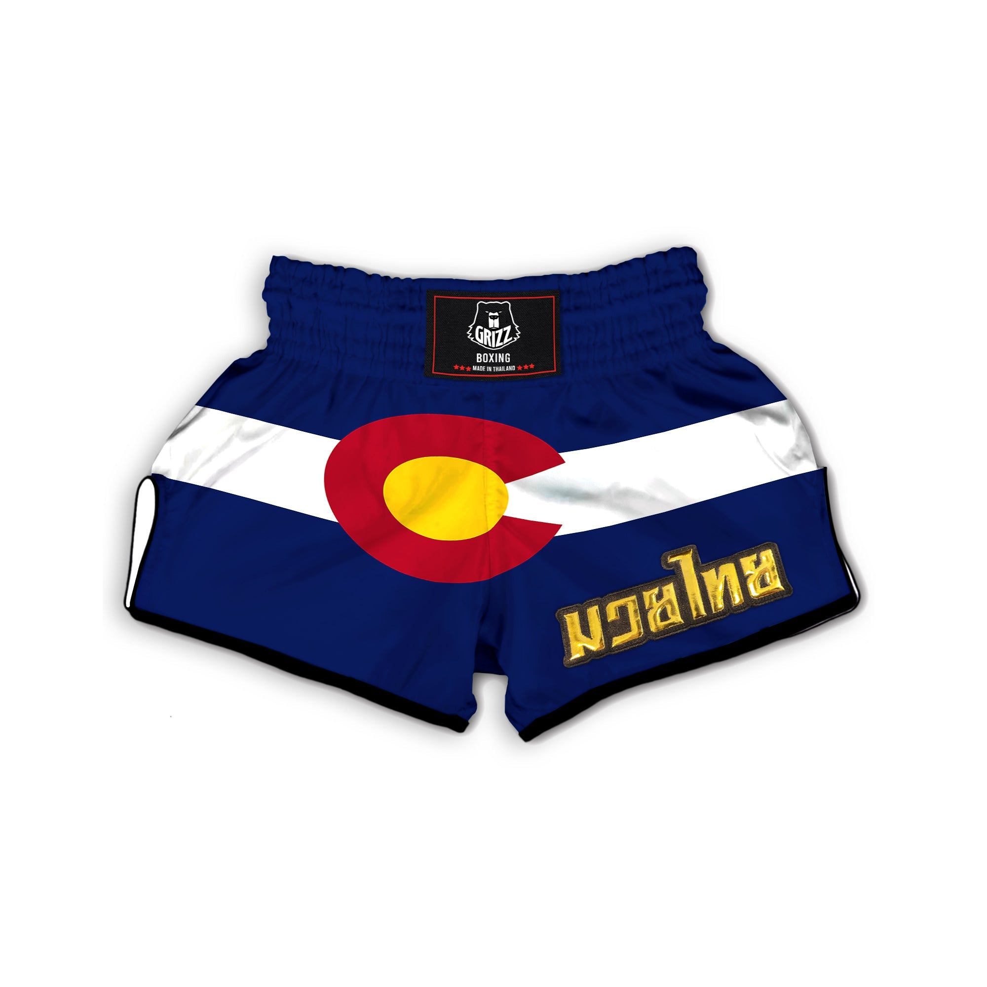 Flag Of Colorado Muay Thai Boxing Shorts-grizzshop