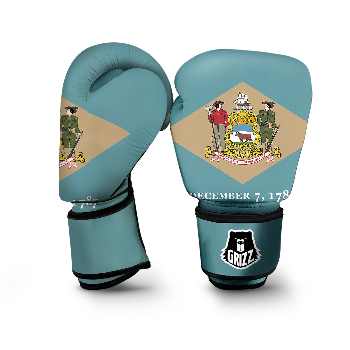 Flag Of Delaware Boxing Gloves-grizzshop