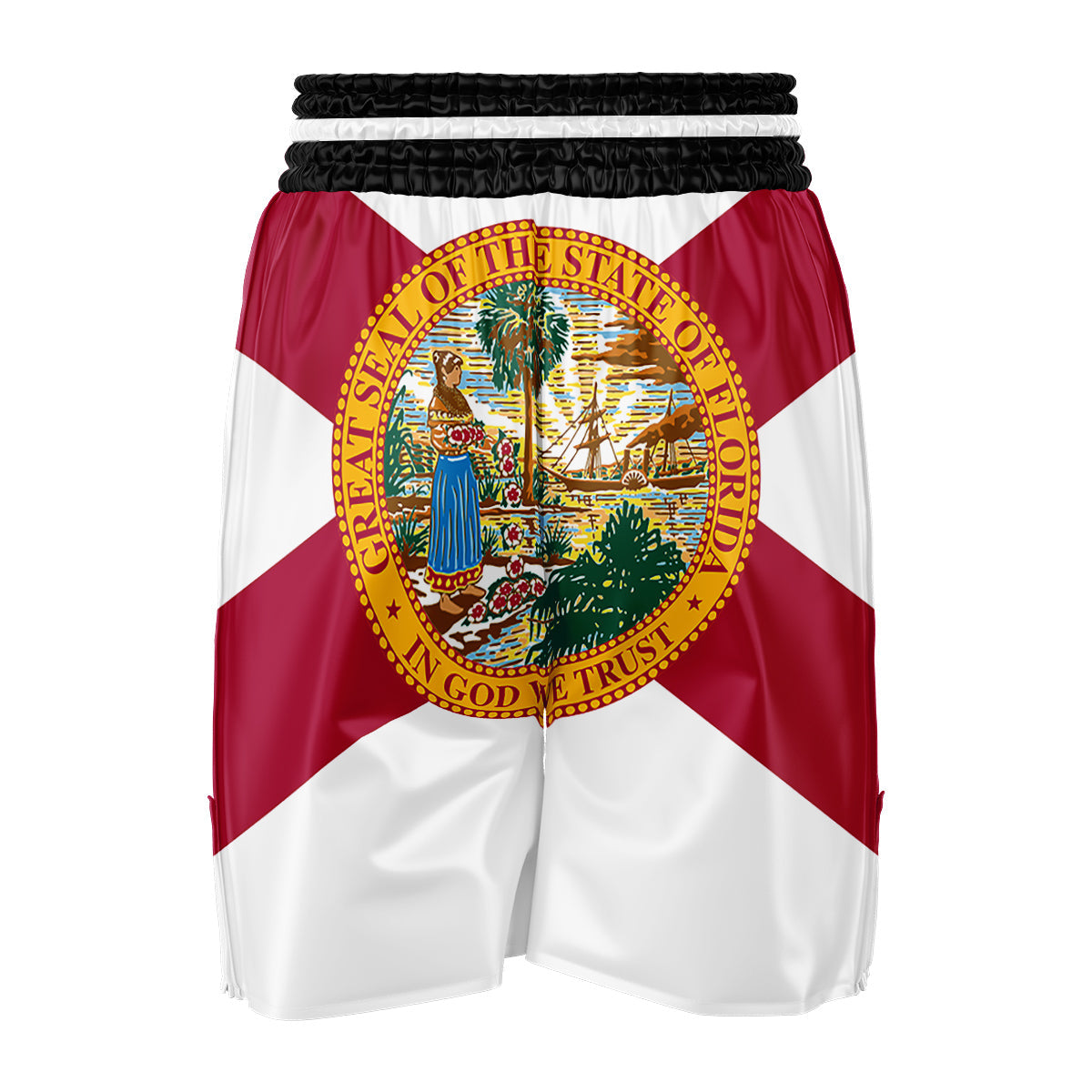 Flag Of Florida Boxing Shorts-grizzshop