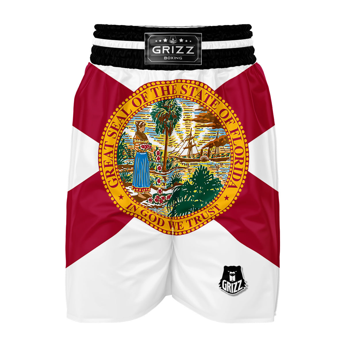 Flag Of Florida Boxing Shorts-grizzshop