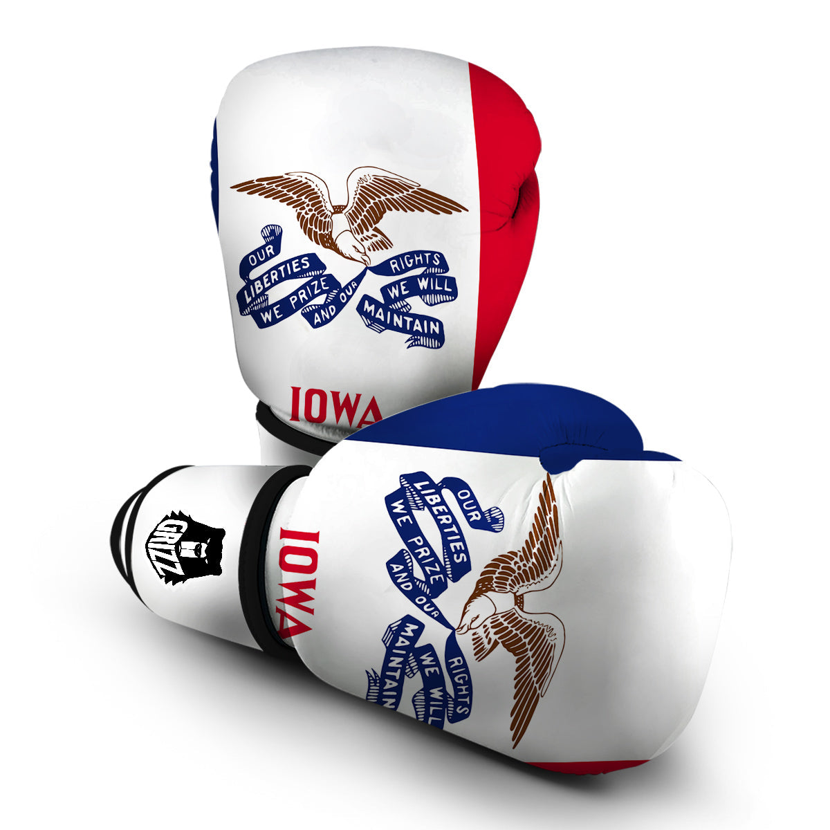 Flag Of Iowa Boxing Gloves-grizzshop
