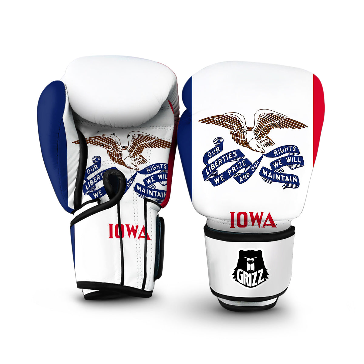 Flag Of Iowa Boxing Gloves-grizzshop
