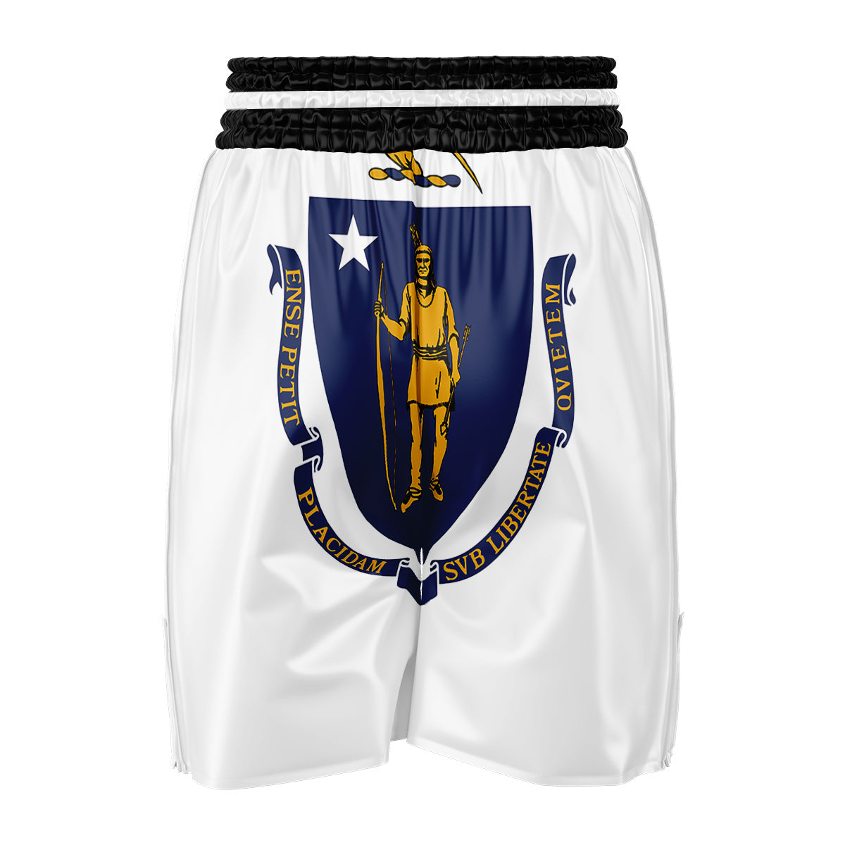 Flag Of Massachusetts Boxing Shorts-grizzshop