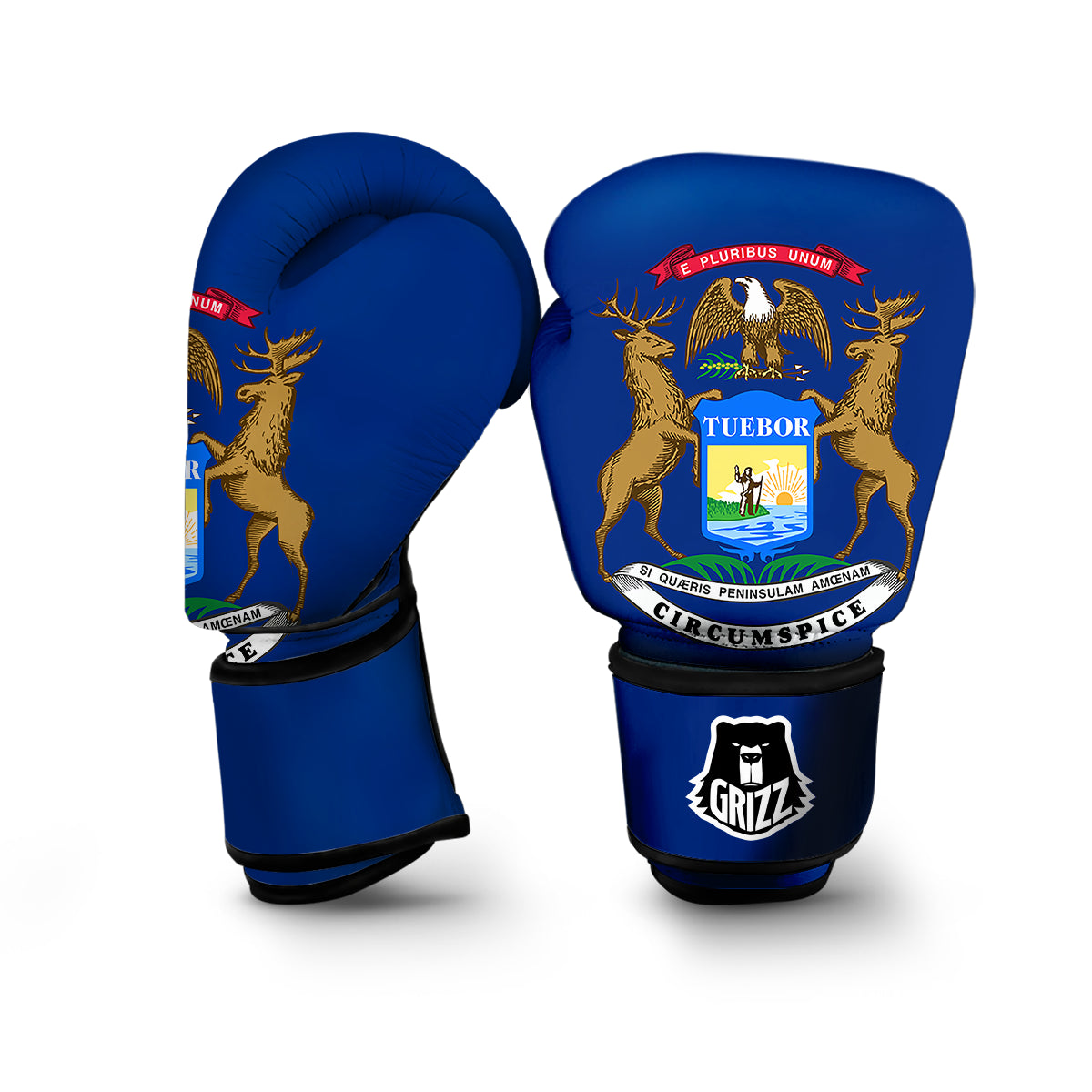 Flag Of Michigan Boxing Gloves-grizzshop