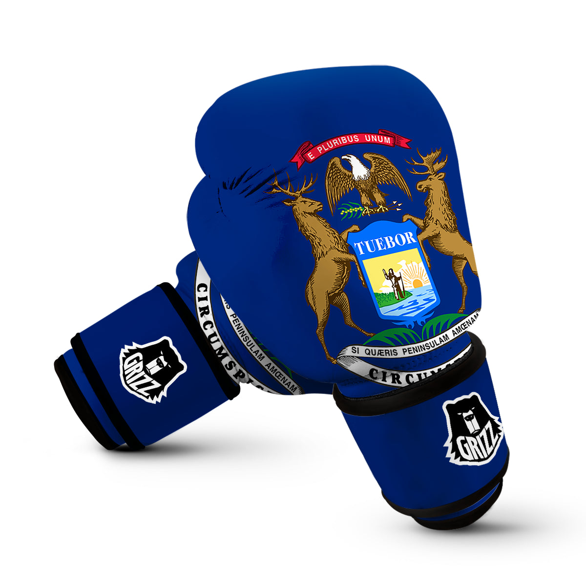 Flag Of Michigan Boxing Gloves-grizzshop