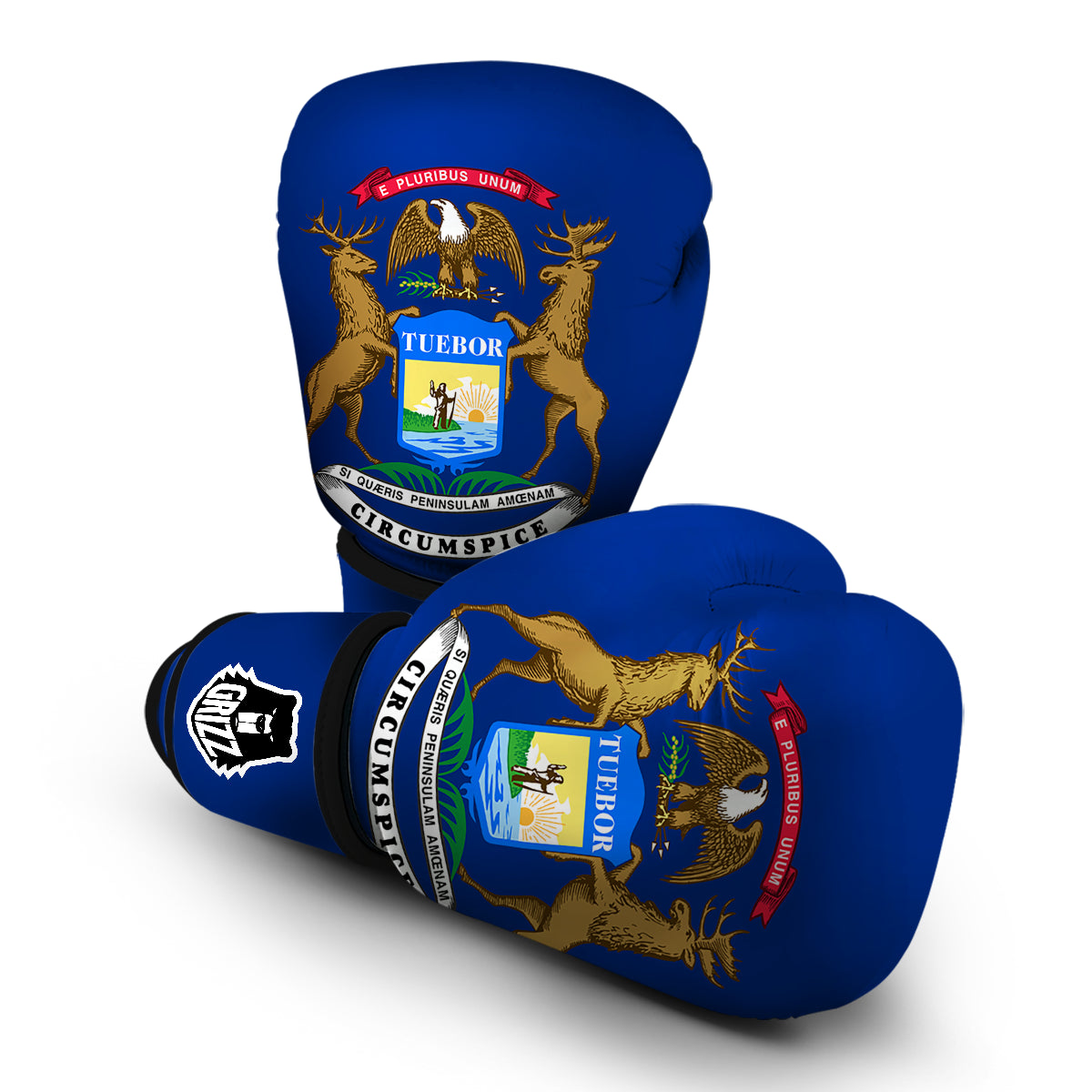 Flag Of Michigan Boxing Gloves-grizzshop