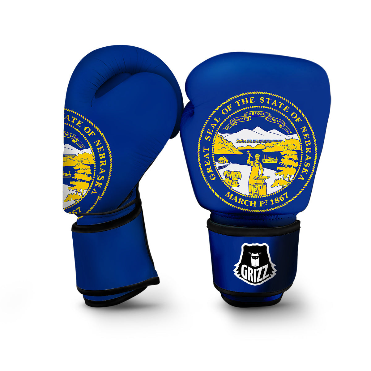 Flag Of Nebraska Boxing Gloves-grizzshop