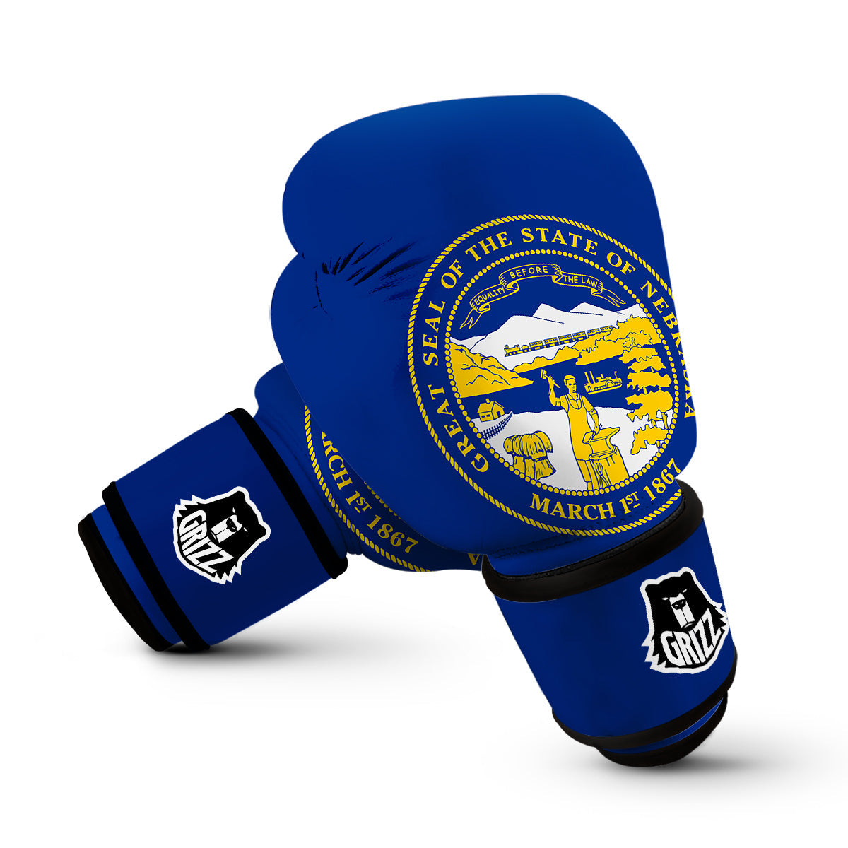 Flag Of Nebraska Boxing Gloves-grizzshop