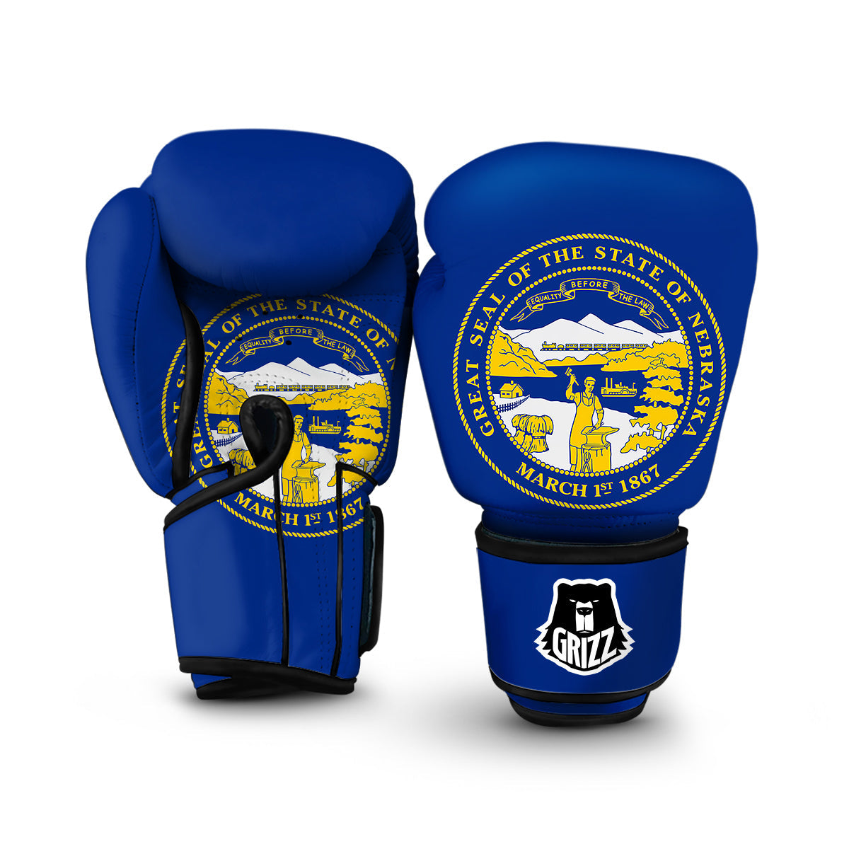 Flag Of Nebraska Boxing Gloves-grizzshop