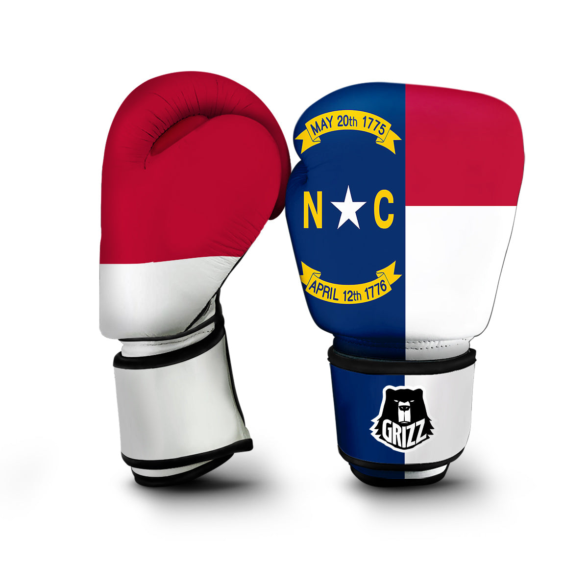 Flag Of North Carolina Boxing Gloves-grizzshop