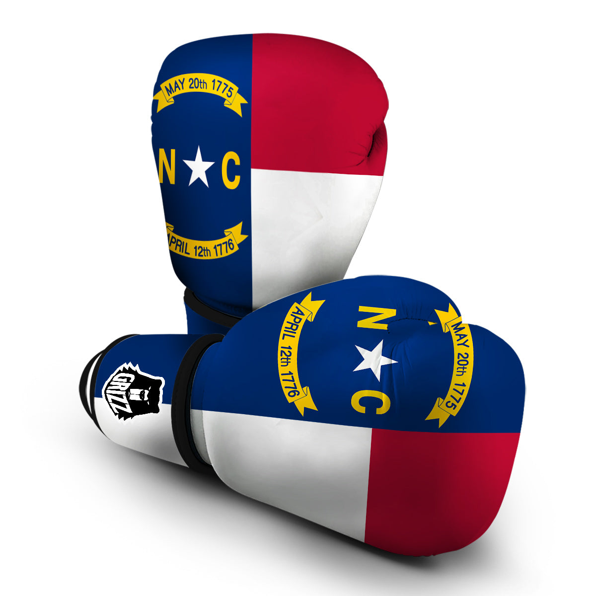 Flag Of North Carolina Boxing Gloves-grizzshop