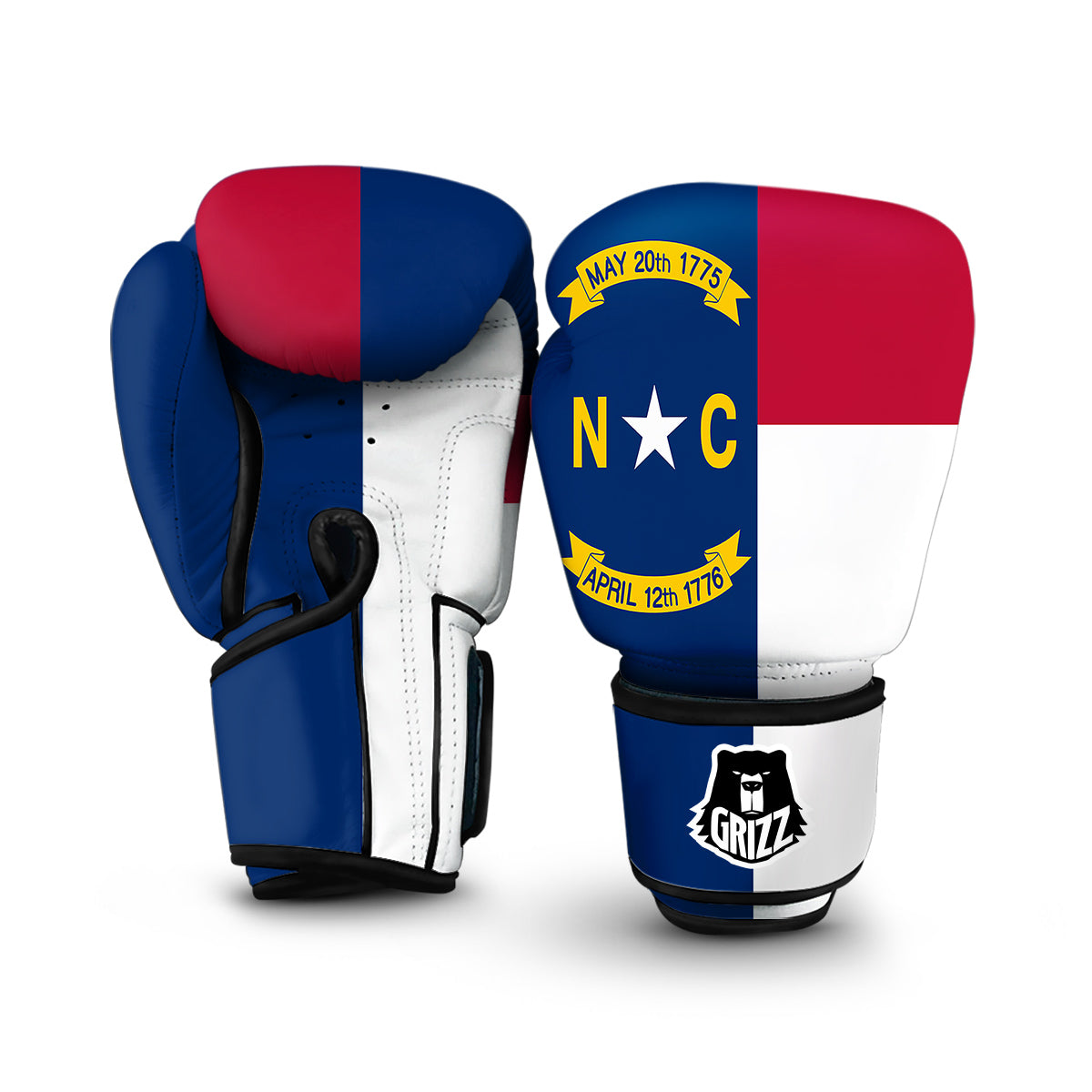 Flag Of North Carolina Boxing Gloves-grizzshop