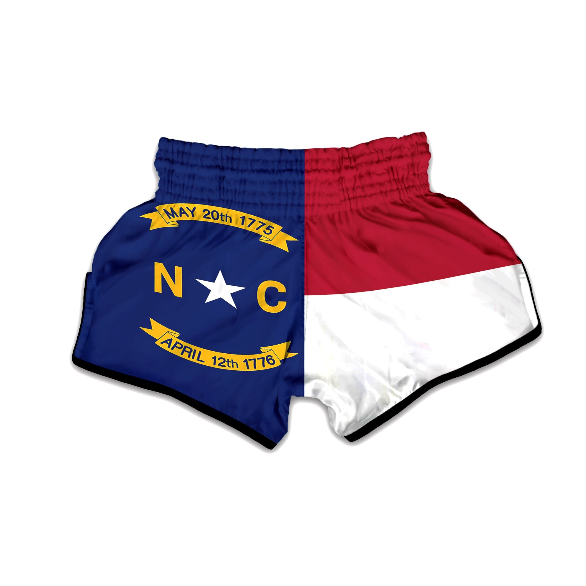 Flag Of North Carolina Muay Thai Boxing Shorts-grizzshop