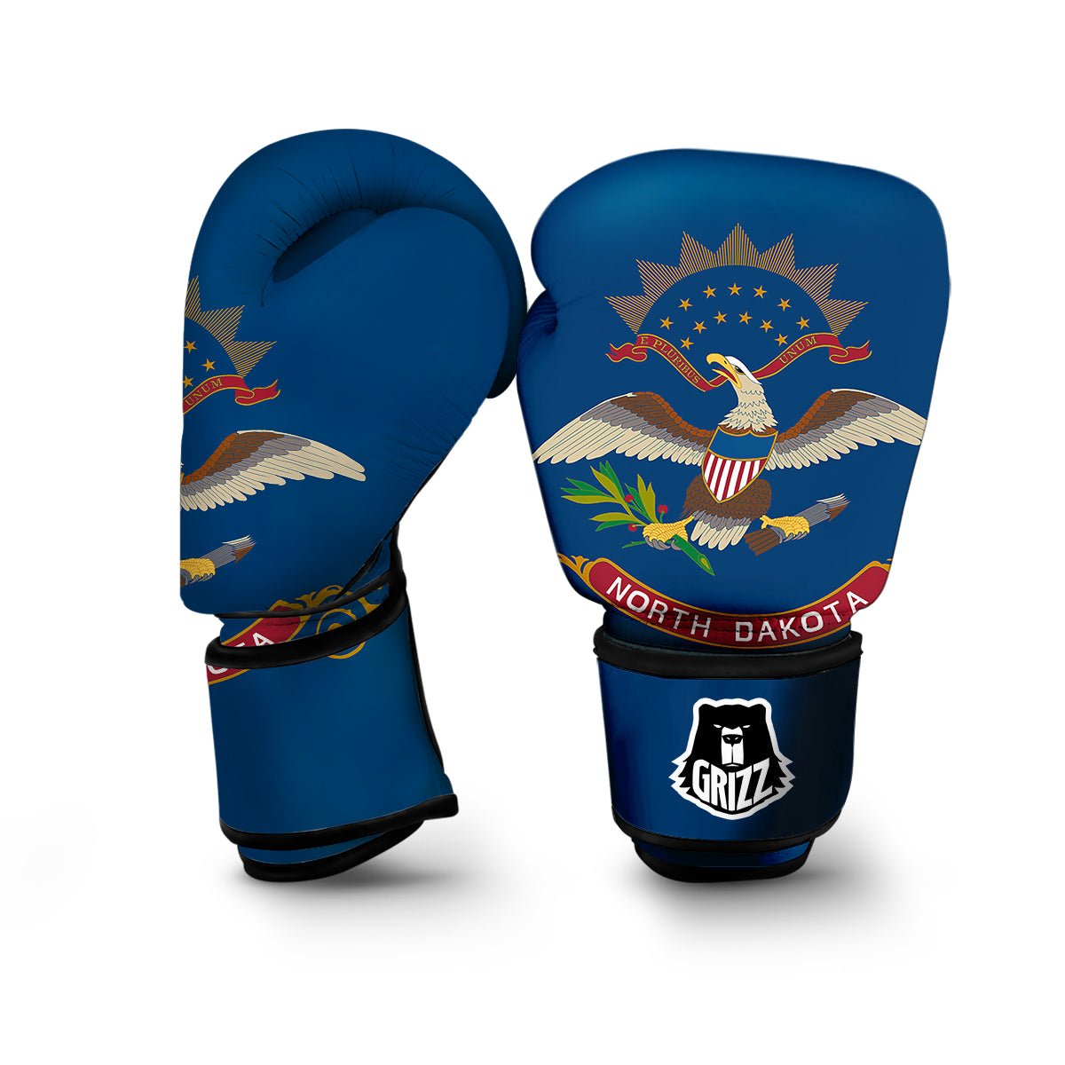 Flag Of North Dakota Boxing Gloves-grizzshop