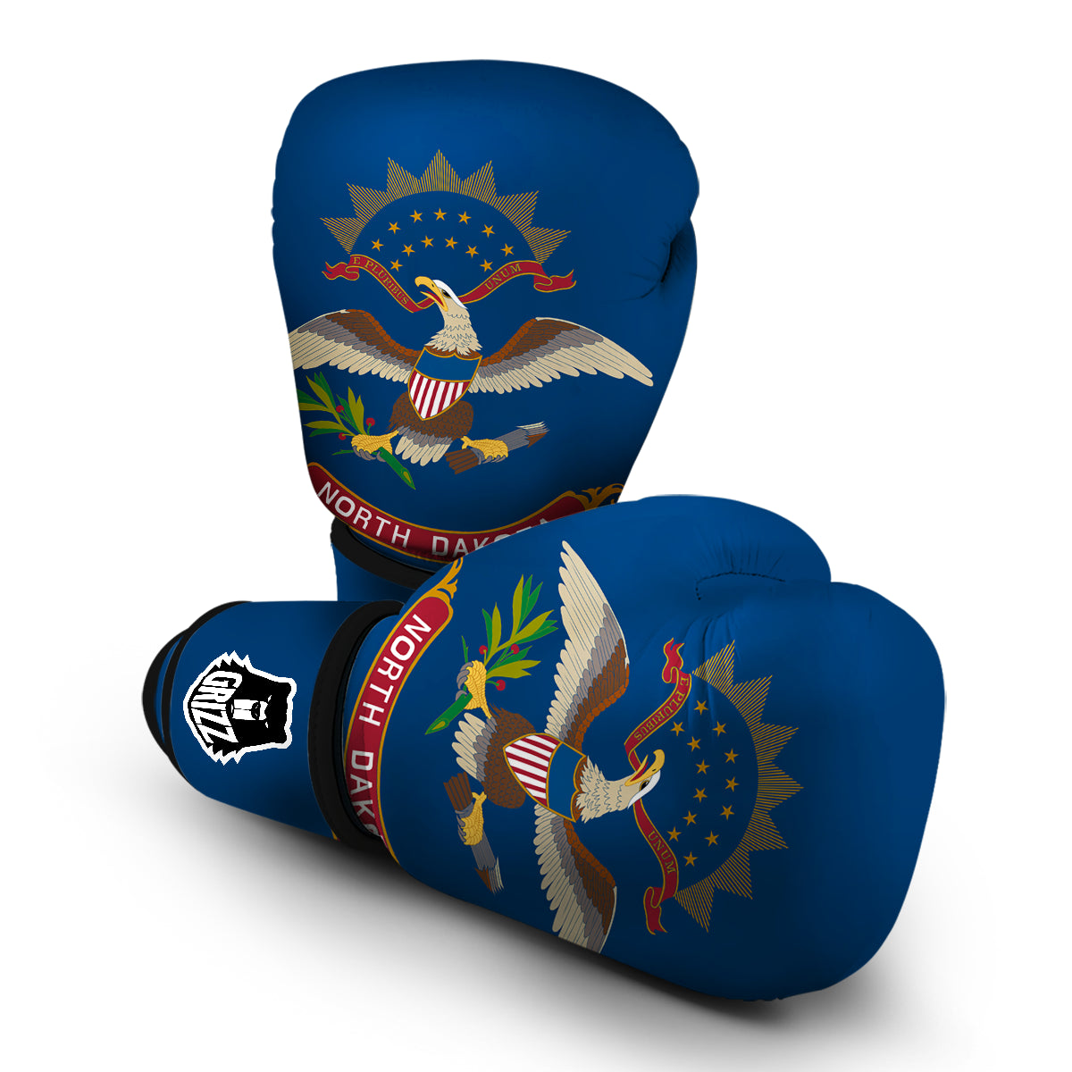 Flag Of North Dakota Boxing Gloves-grizzshop
