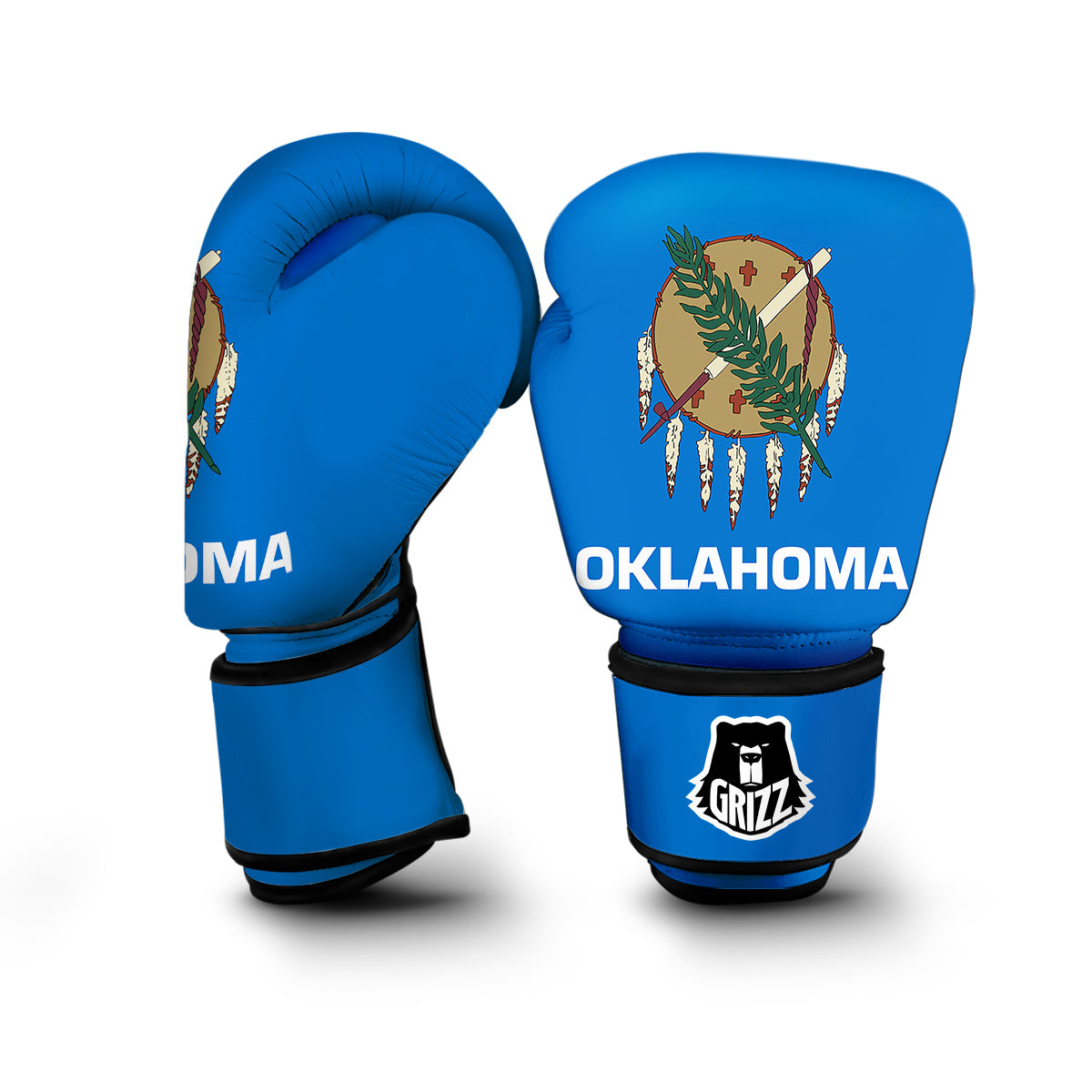 Flag Of Oklahoma Boxing Gloves-grizzshop