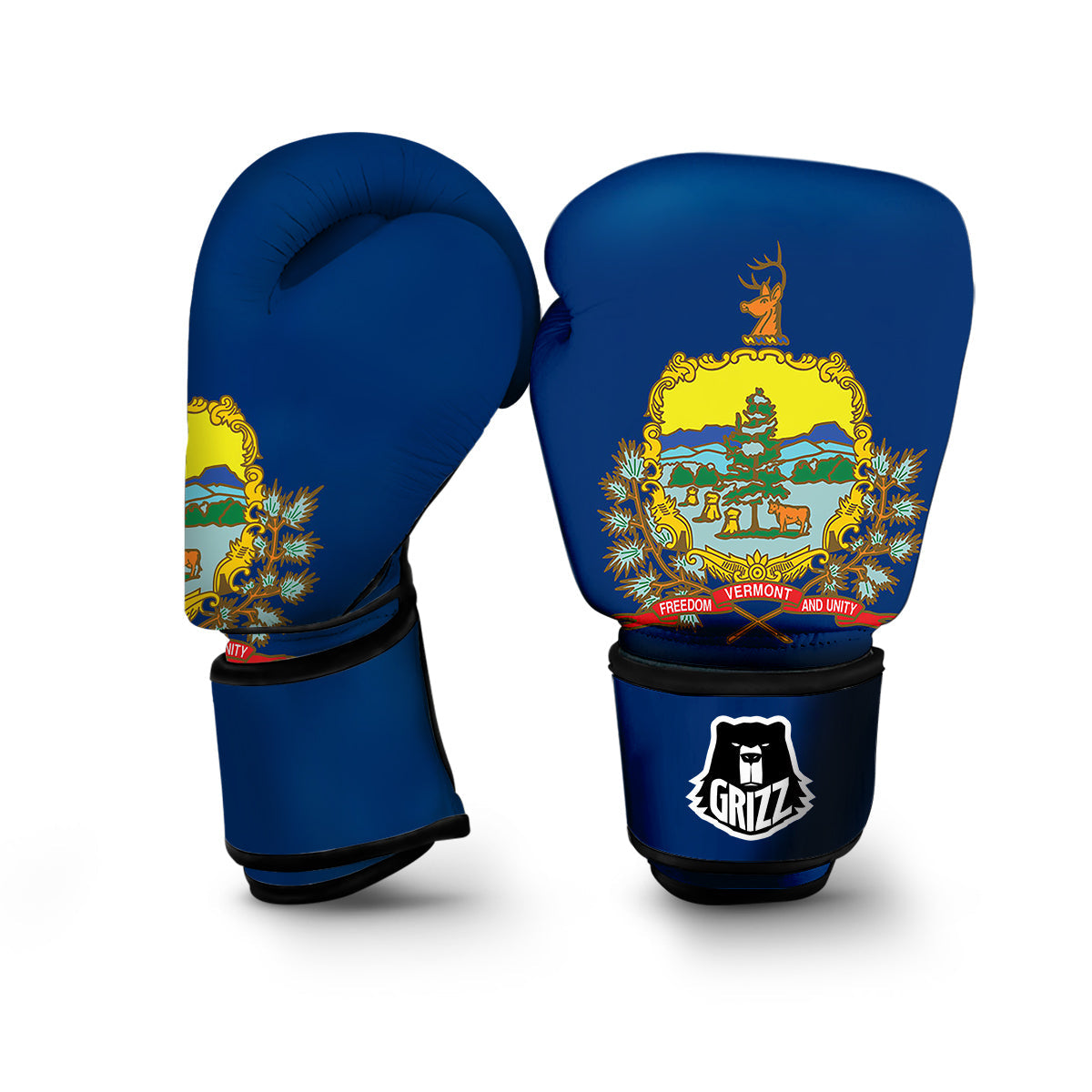 Flag Of Vermont Boxing Gloves-grizzshop