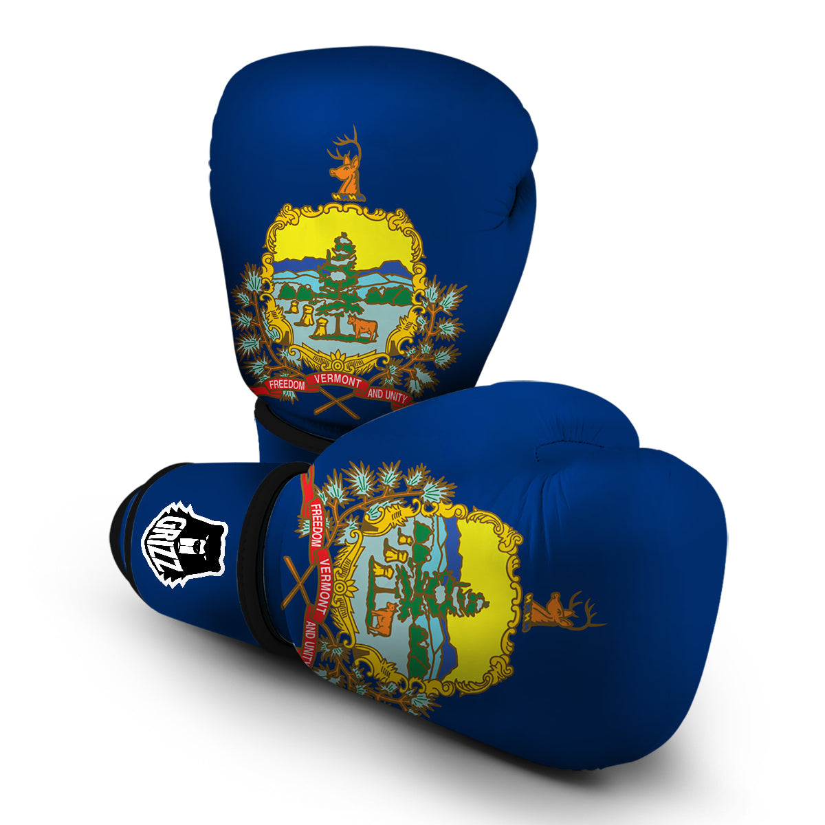 Flag Of Vermont Boxing Gloves-grizzshop
