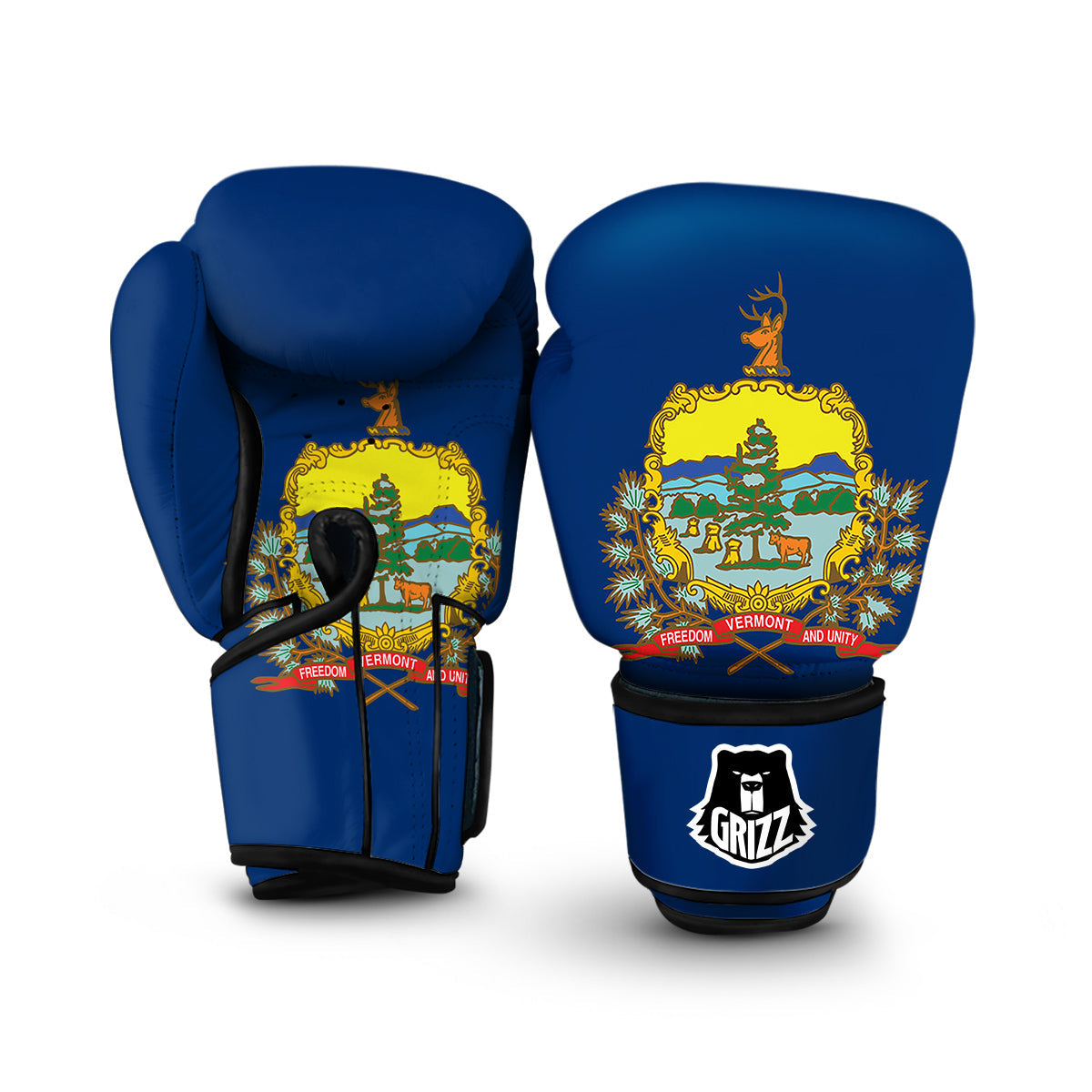 Flag Of Vermont Boxing Gloves-grizzshop