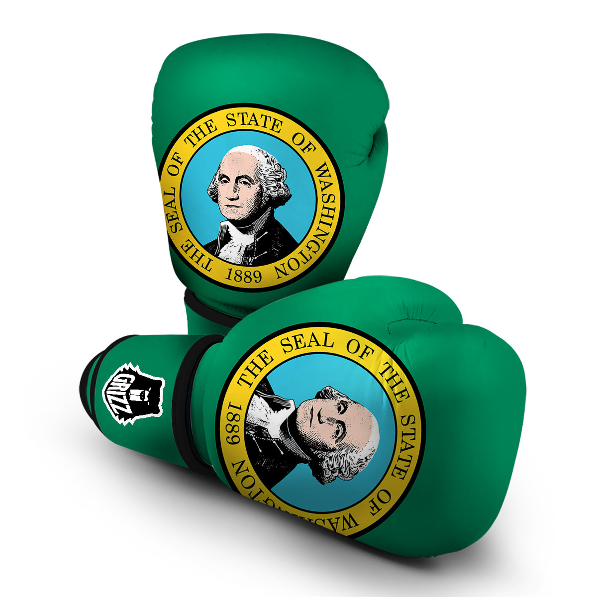 Flag Of Washington Boxing Gloves-grizzshop