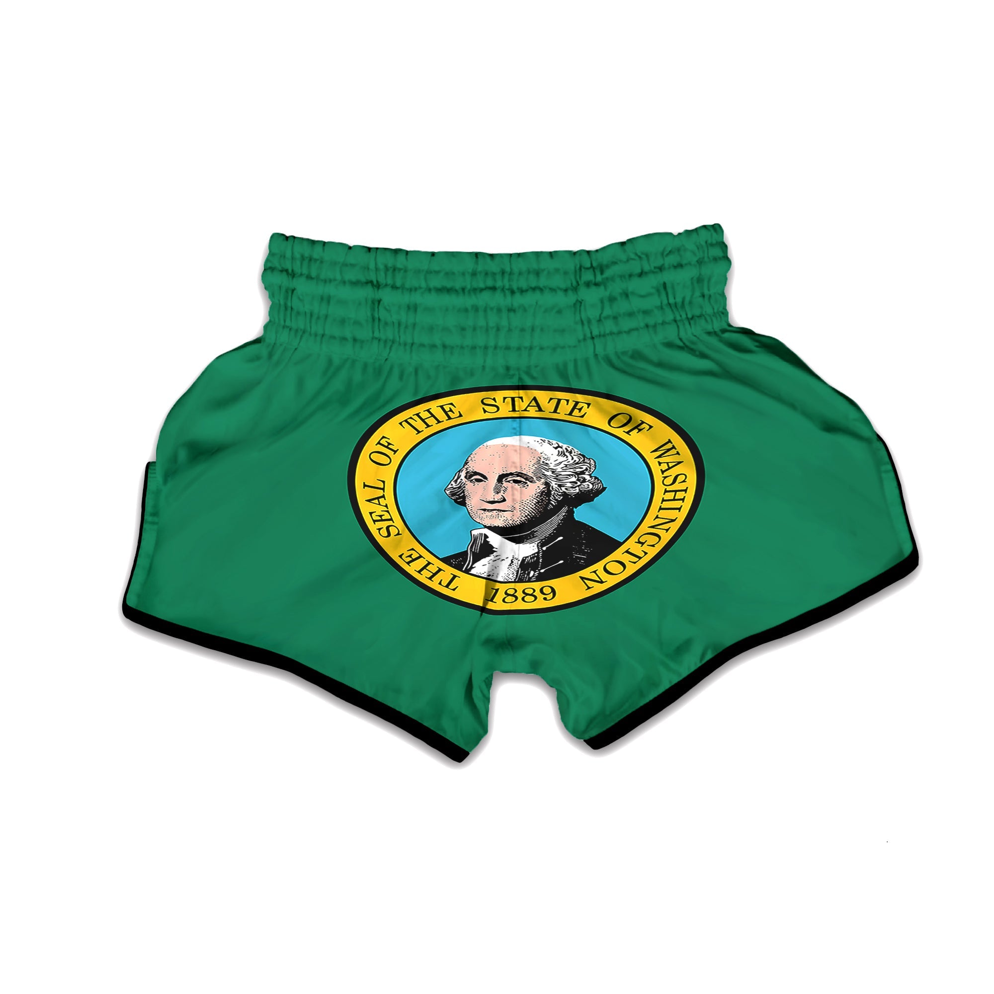 Flag Of Washington Muay Thai Boxing Shorts-grizzshop
