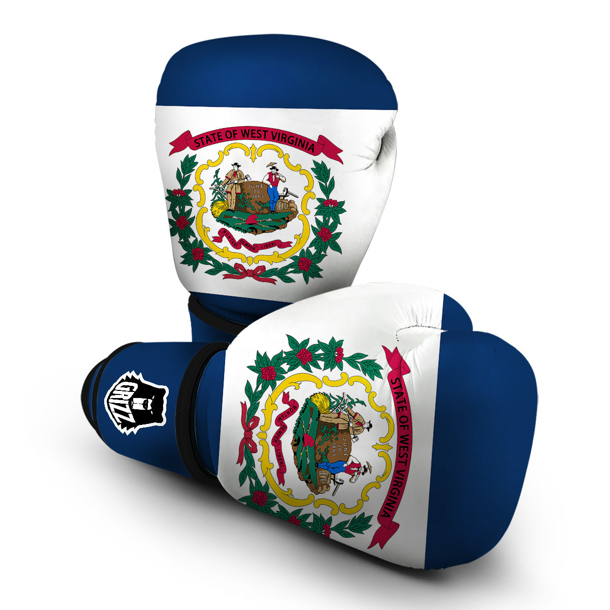 Flag Of West Virginia Boxing Gloves-grizzshop