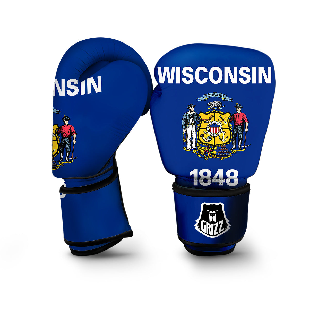 Flag Of Wisconsin Boxing Gloves-grizzshop