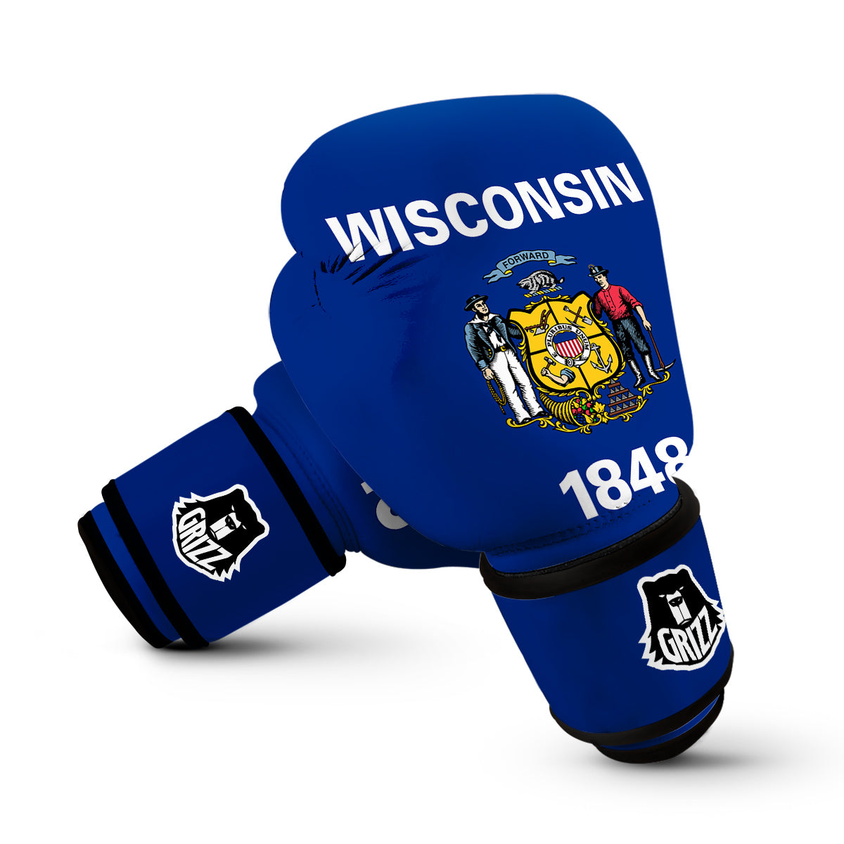 Flag Of Wisconsin Boxing Gloves-grizzshop
