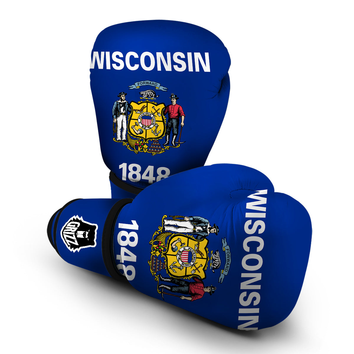 Flag Of Wisconsin Boxing Gloves-grizzshop