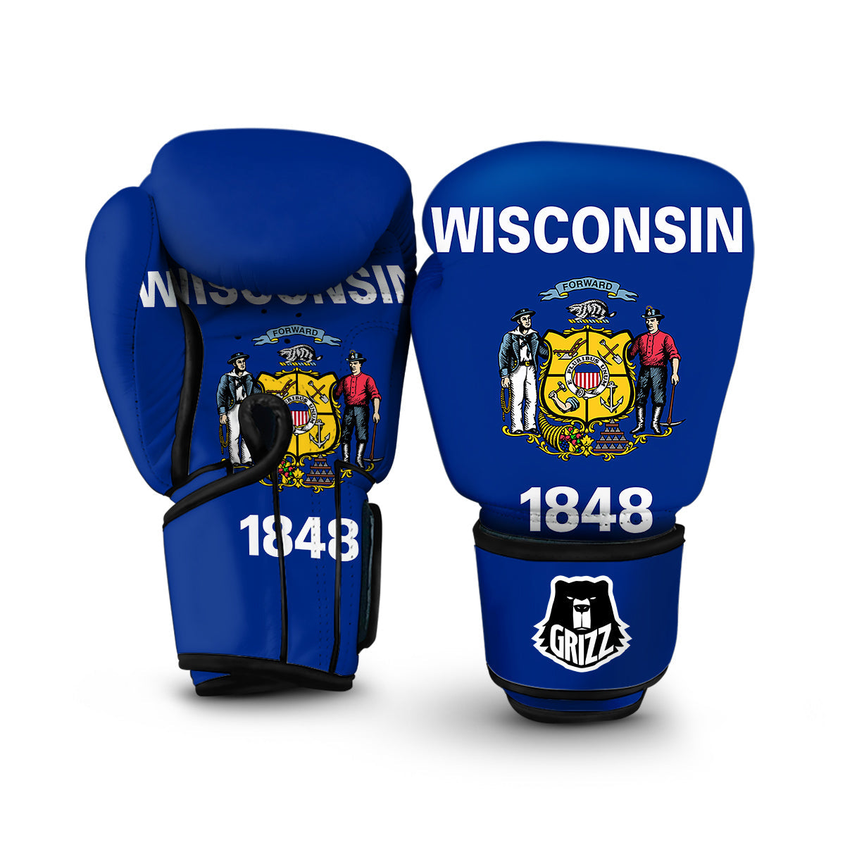 Flag Of Wisconsin Boxing Gloves-grizzshop