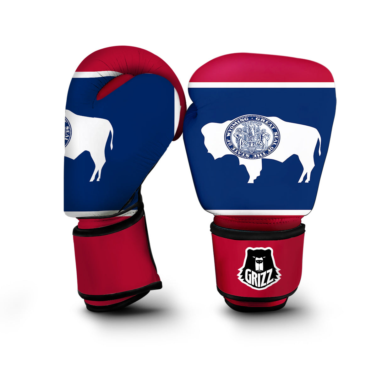 Flag Of Wyoming Boxing Gloves-grizzshop