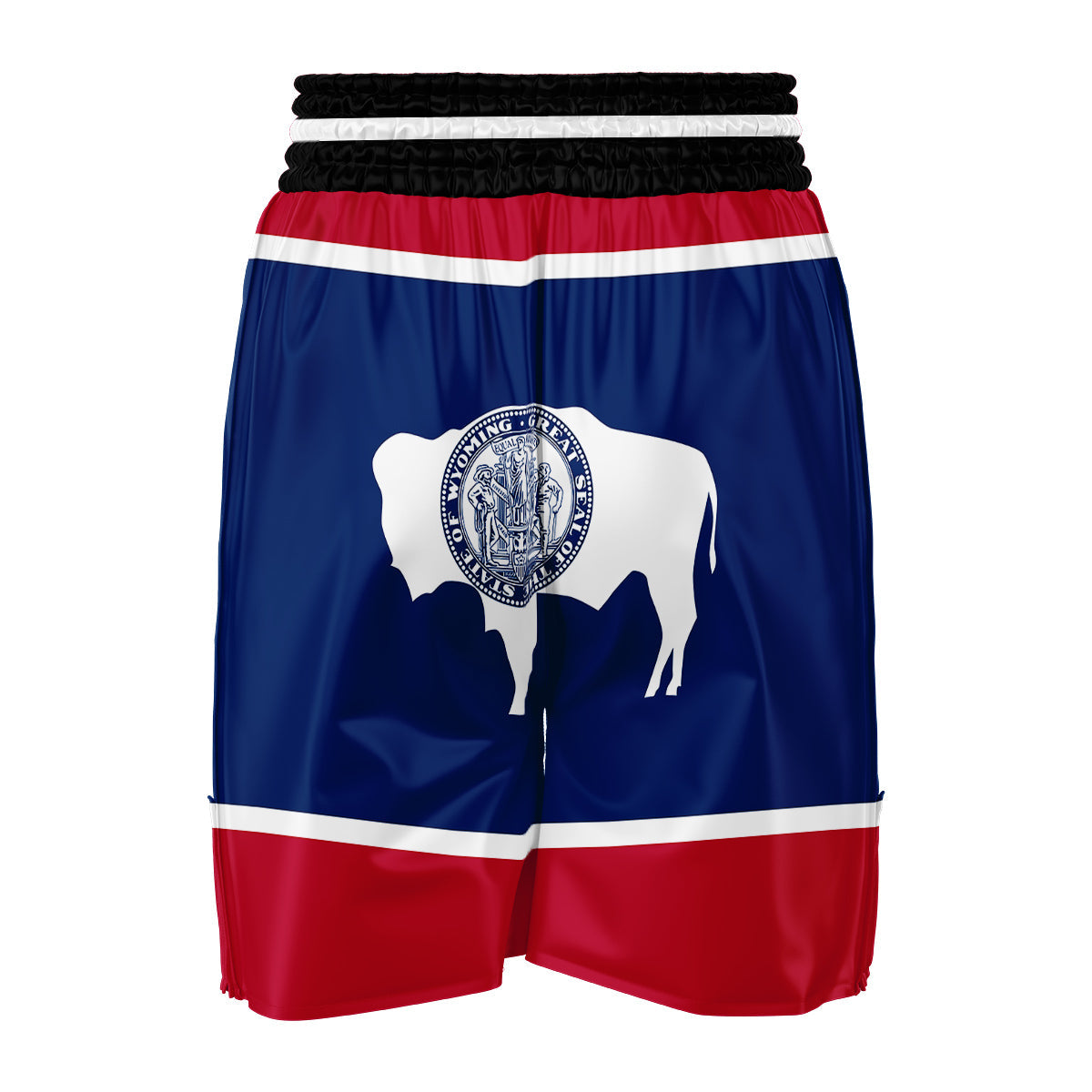 Flag Of Wyoming Boxing Shorts-grizzshop