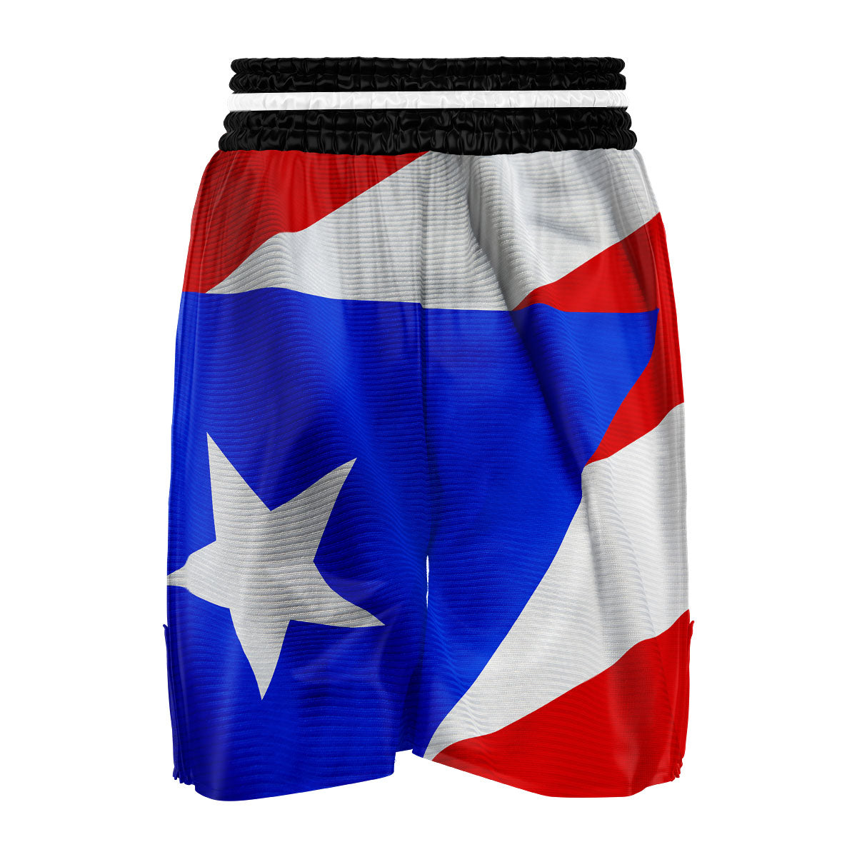 Flag Puerto Rican Print Boxing Shorts-grizzshop