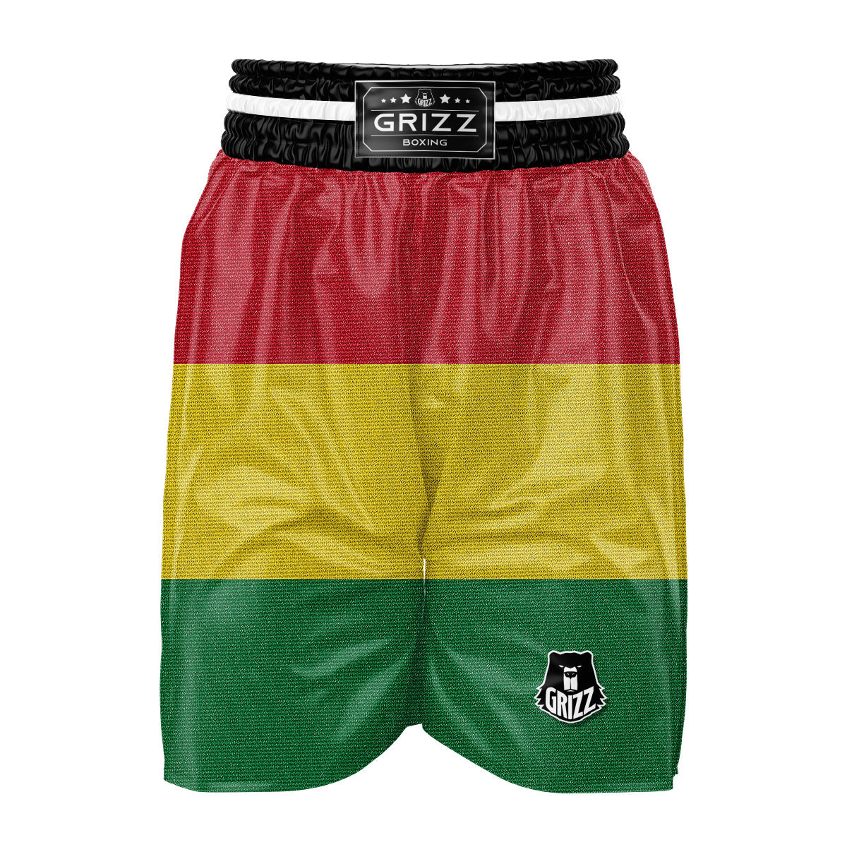 Flag Rasta Print Boxing Shorts-grizzshop