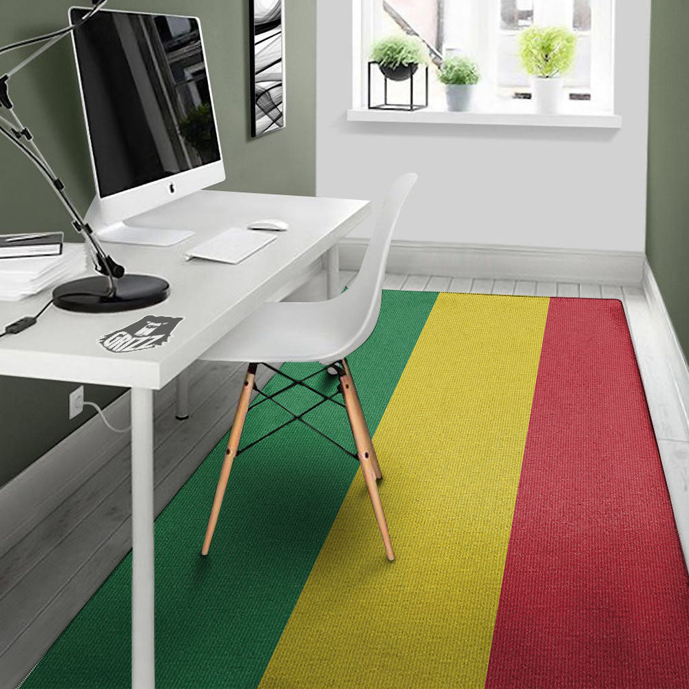 Flag Rasta Print Floor Mat-grizzshop