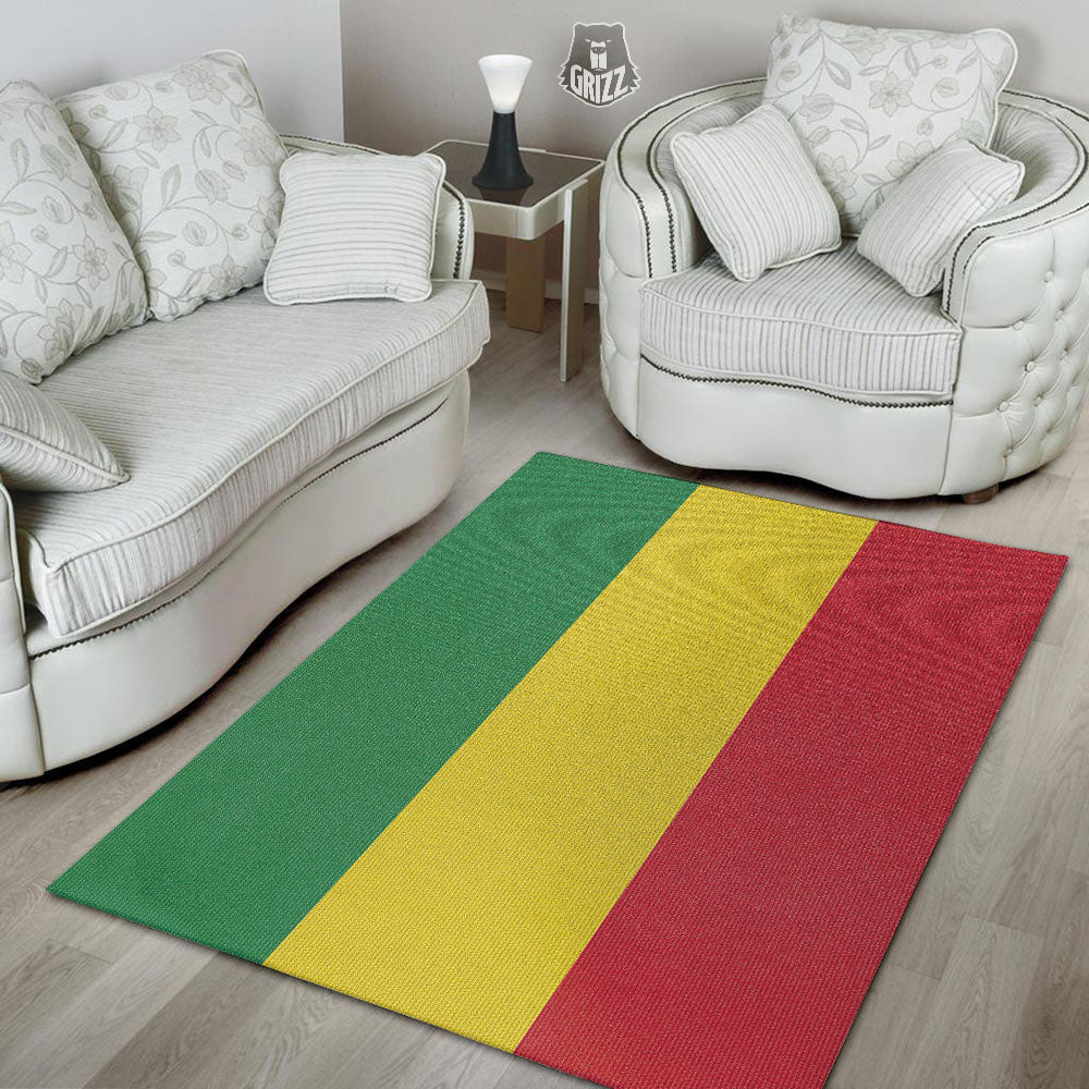 Flag Rasta Print Floor Mat-grizzshop