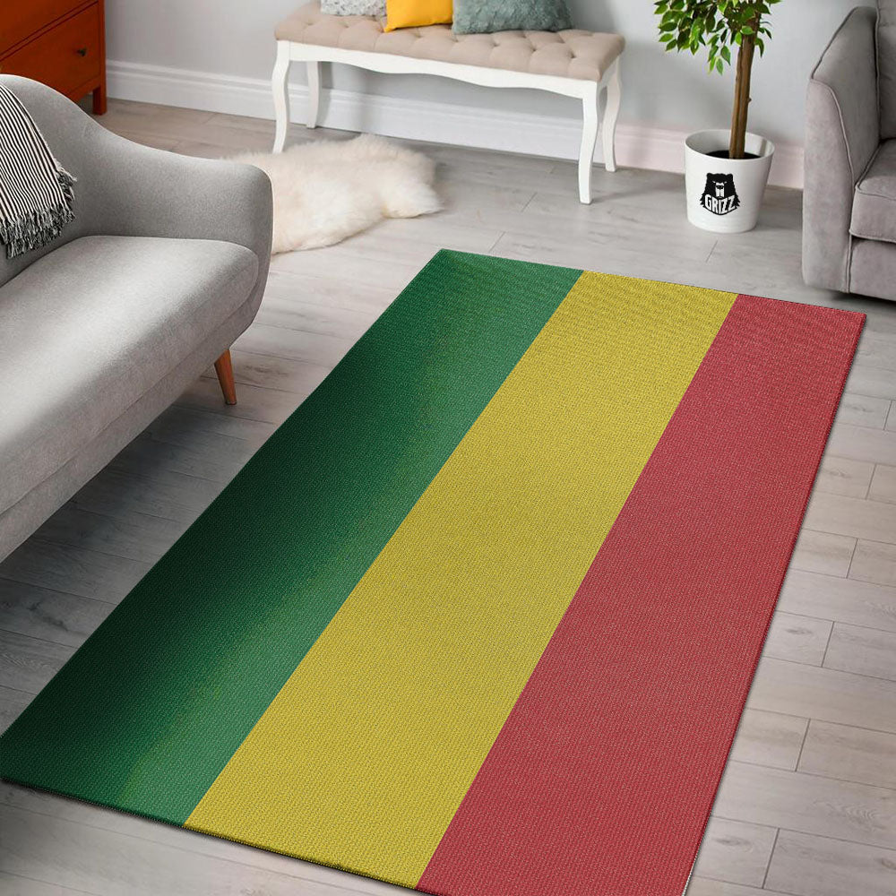 Flag Rasta Print Floor Mat-grizzshop