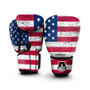 Flag USA Grunge Print Boxing Gloves-grizzshop