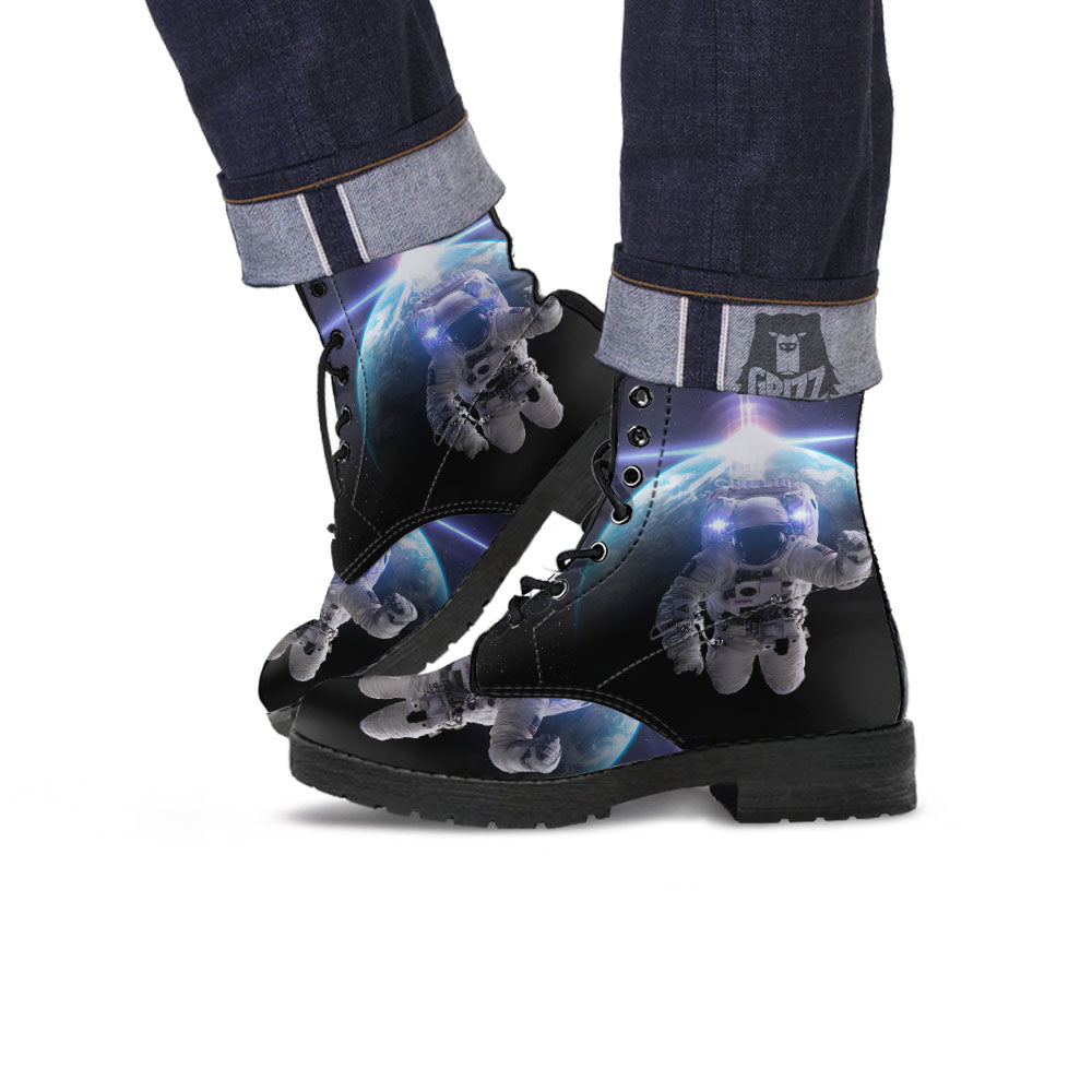 Galaxy Space Stardust Print Comfy Winter Boots
