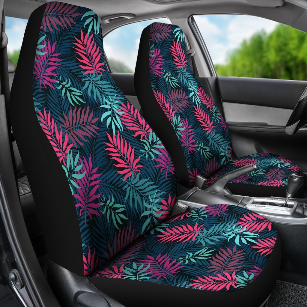 Floral Tropical Hawaiian Palm Leaves Pattern Print Universal Fit Car Seat Cover-grizzshop