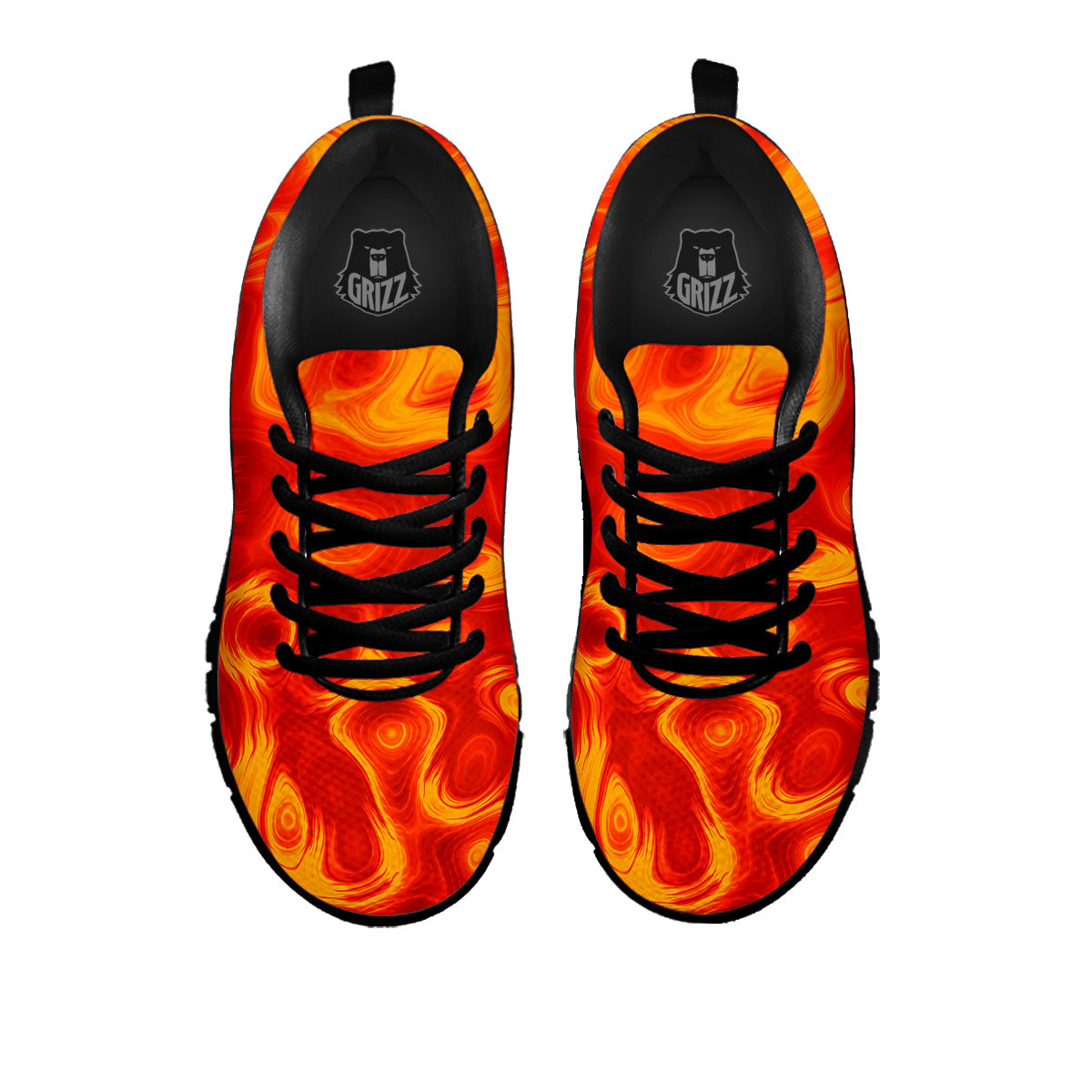 Flow Lava Print Black Sneaker-grizzshop