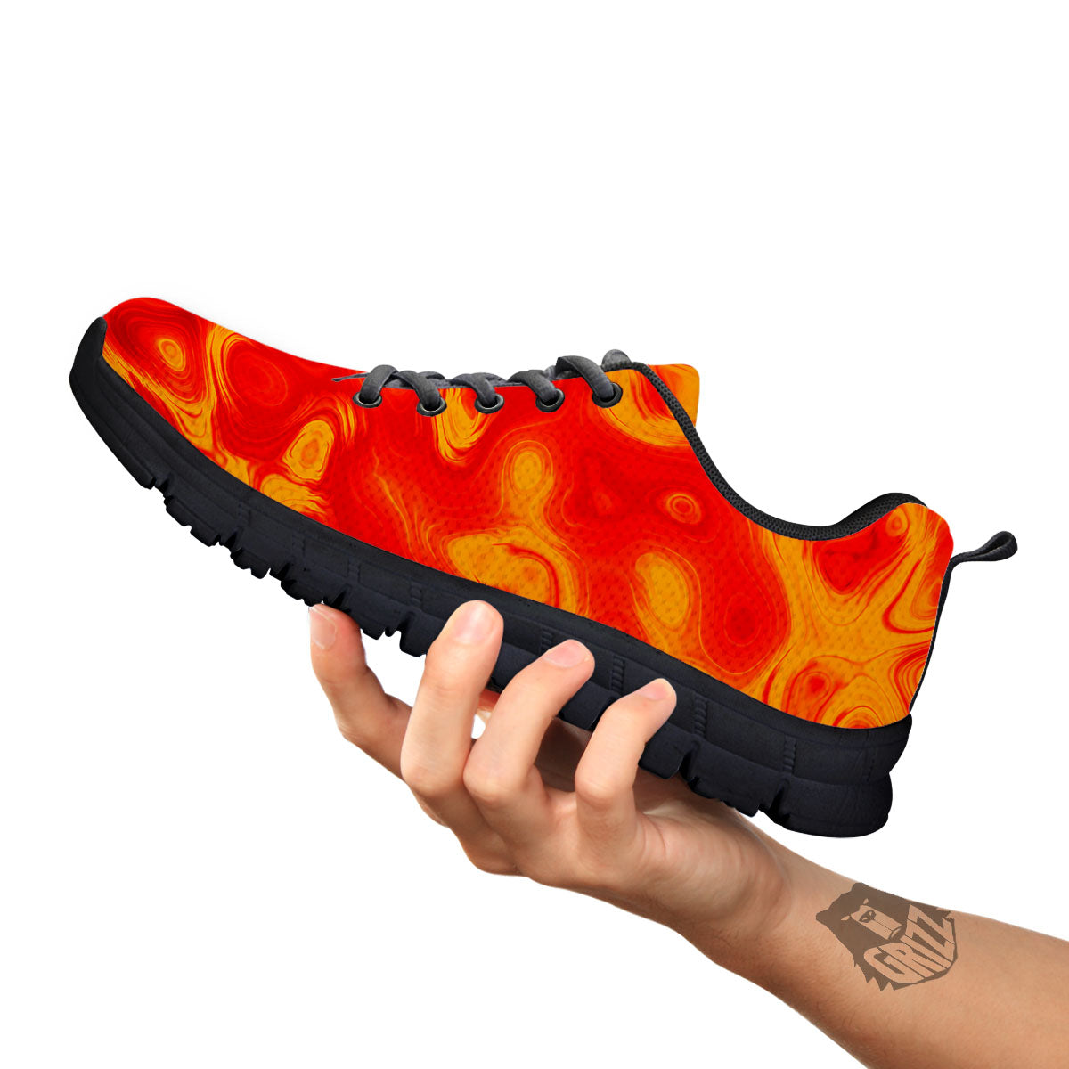 Flow Lava Print Black Sneaker-grizzshop