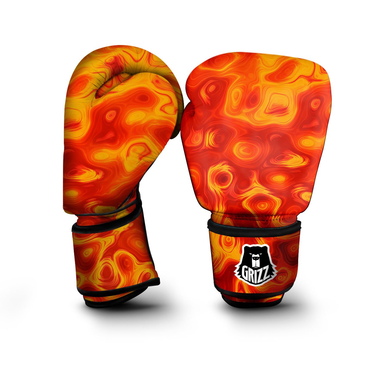 Flow Lava Print Boxing Gloves-grizzshop