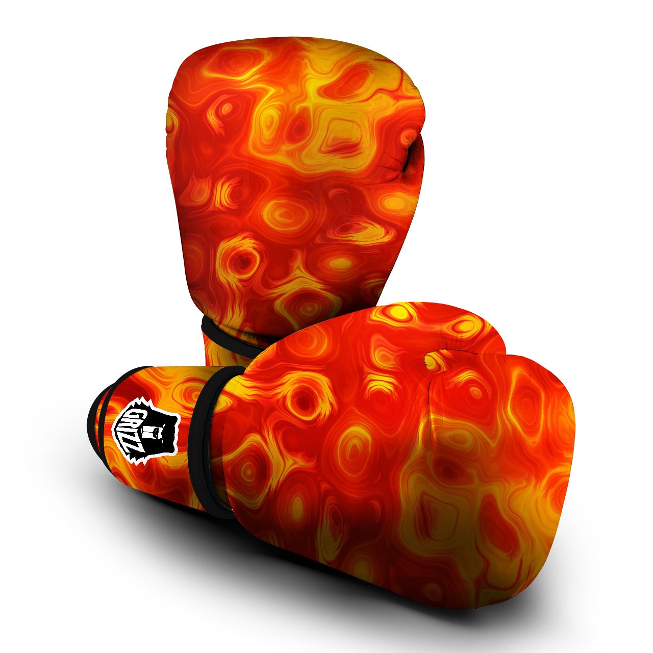 Flow Lava Print Boxing Gloves-grizzshop