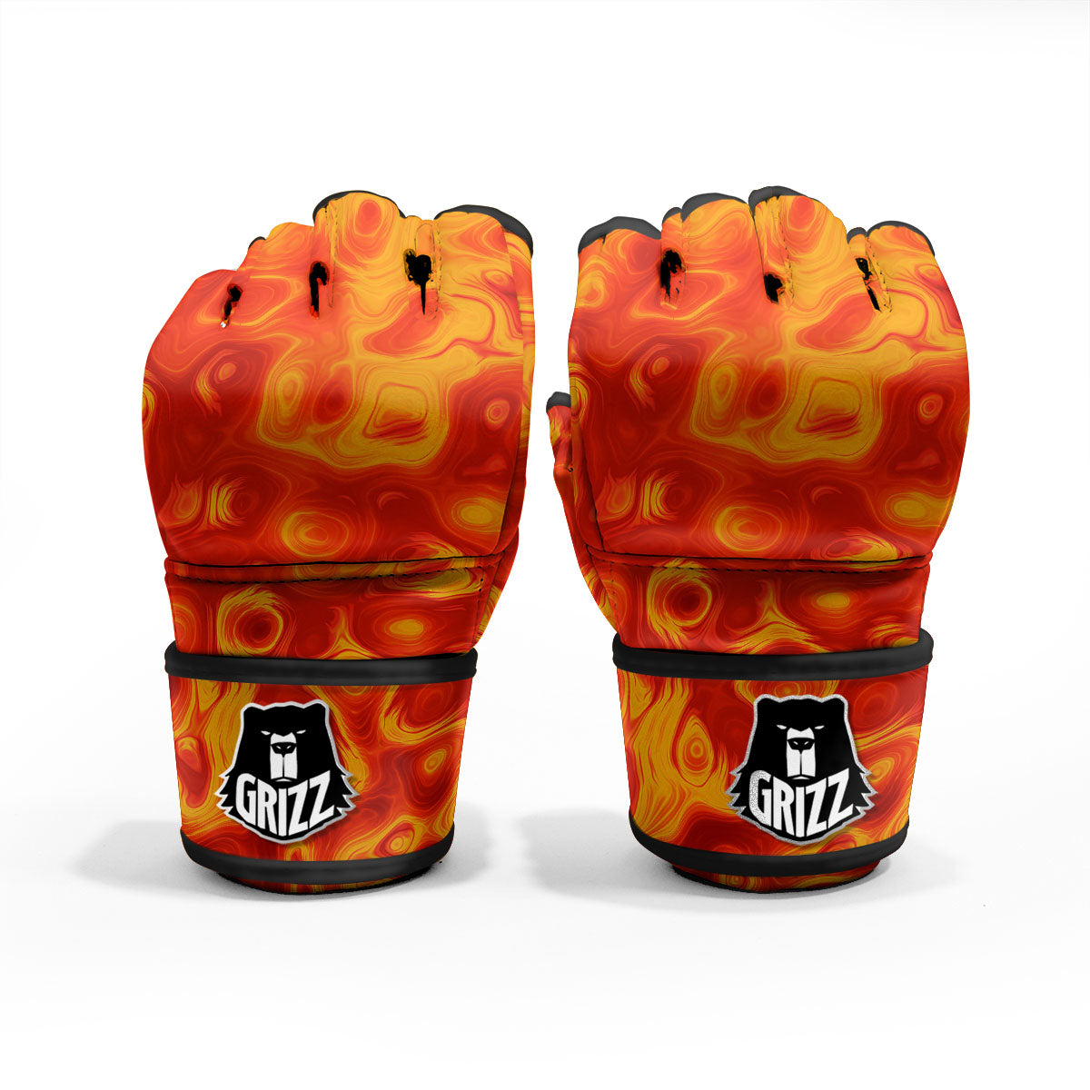 Flow Lava Print MMA Gloves-grizzshop