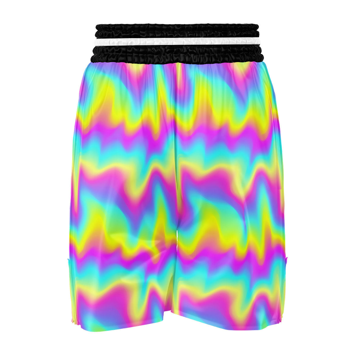 Flow Rainbow Print Pattern Boxing Shorts-grizzshop