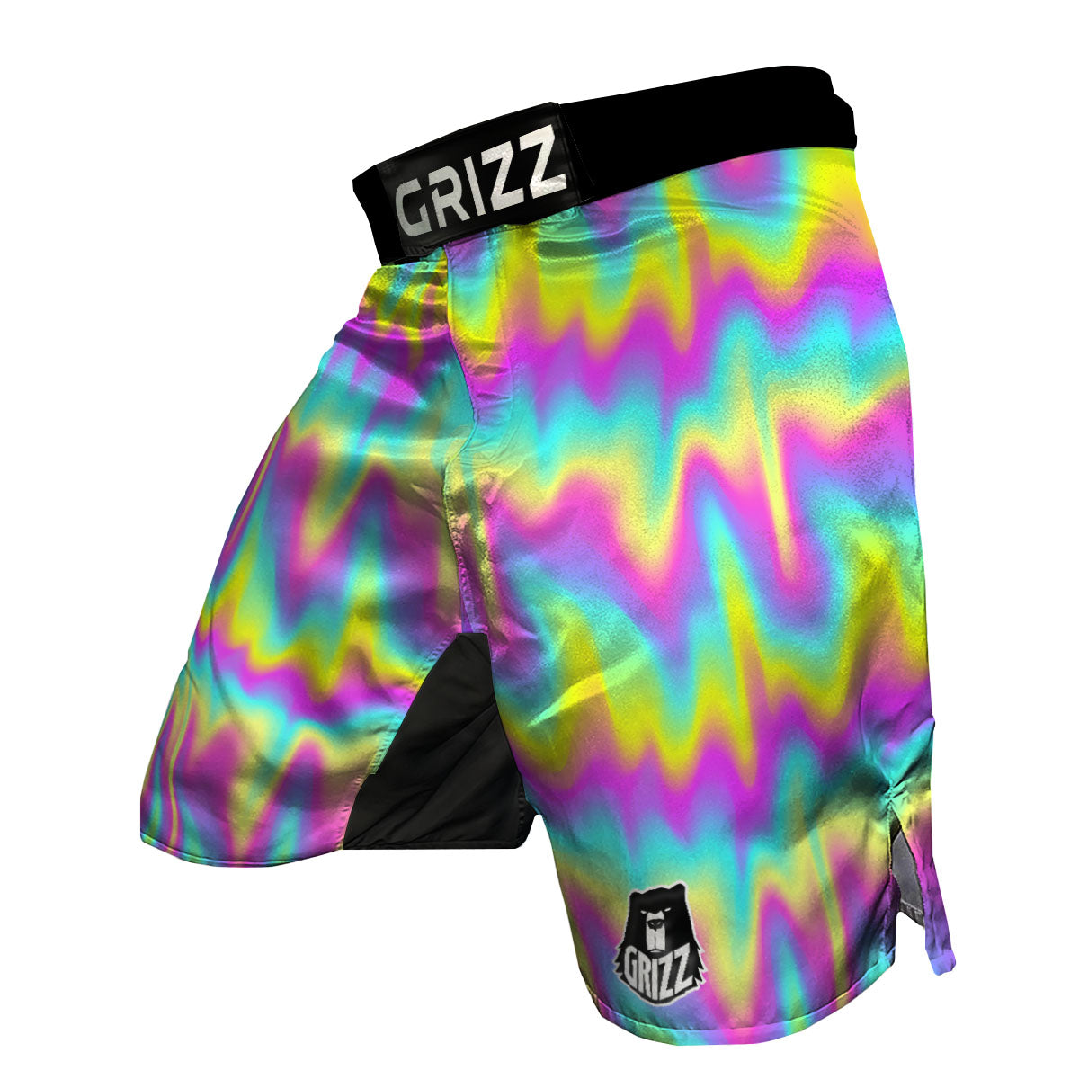 Flow Rainbow Print Pattern MMA Shorts-grizzshop