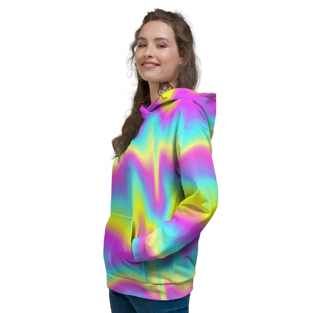 Flow Rainbow Print Pattern Women's Hoodie-grizzshop